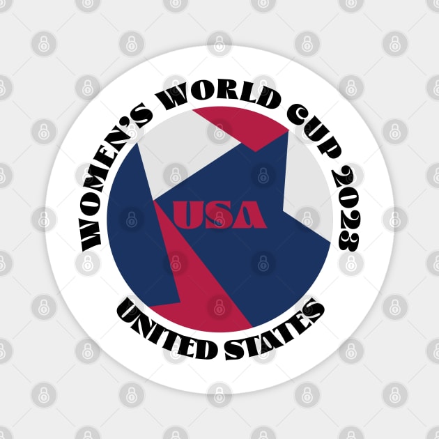 USA Soccer Women's World Cup 2023 Magnet by Designedby-E